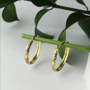 Authentic 10k Gold Hoops